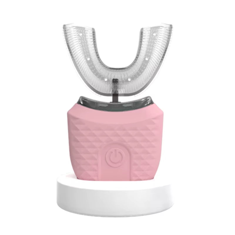 Revolutionary U-Shaped Wireless Charging Electric Toothbrush with Silicone Bristles for Effortless Oral Care